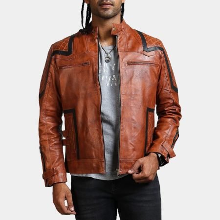 McGowan Vintage Brown Biker Jacket