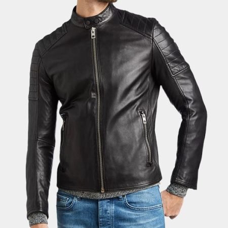 Robert Mens Black Cafe Racer Jacket