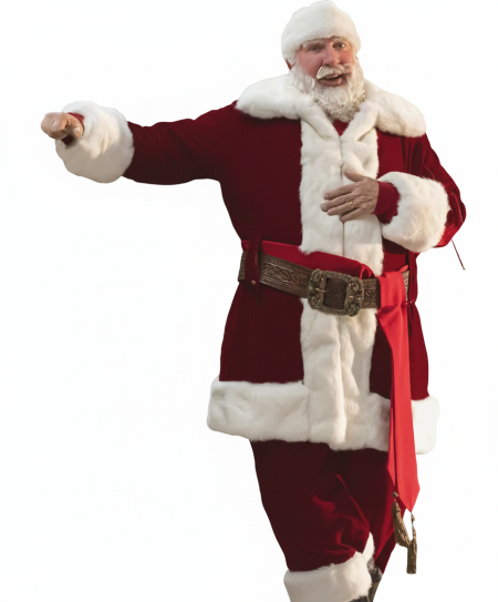 Santa Tim Allen Red Suit