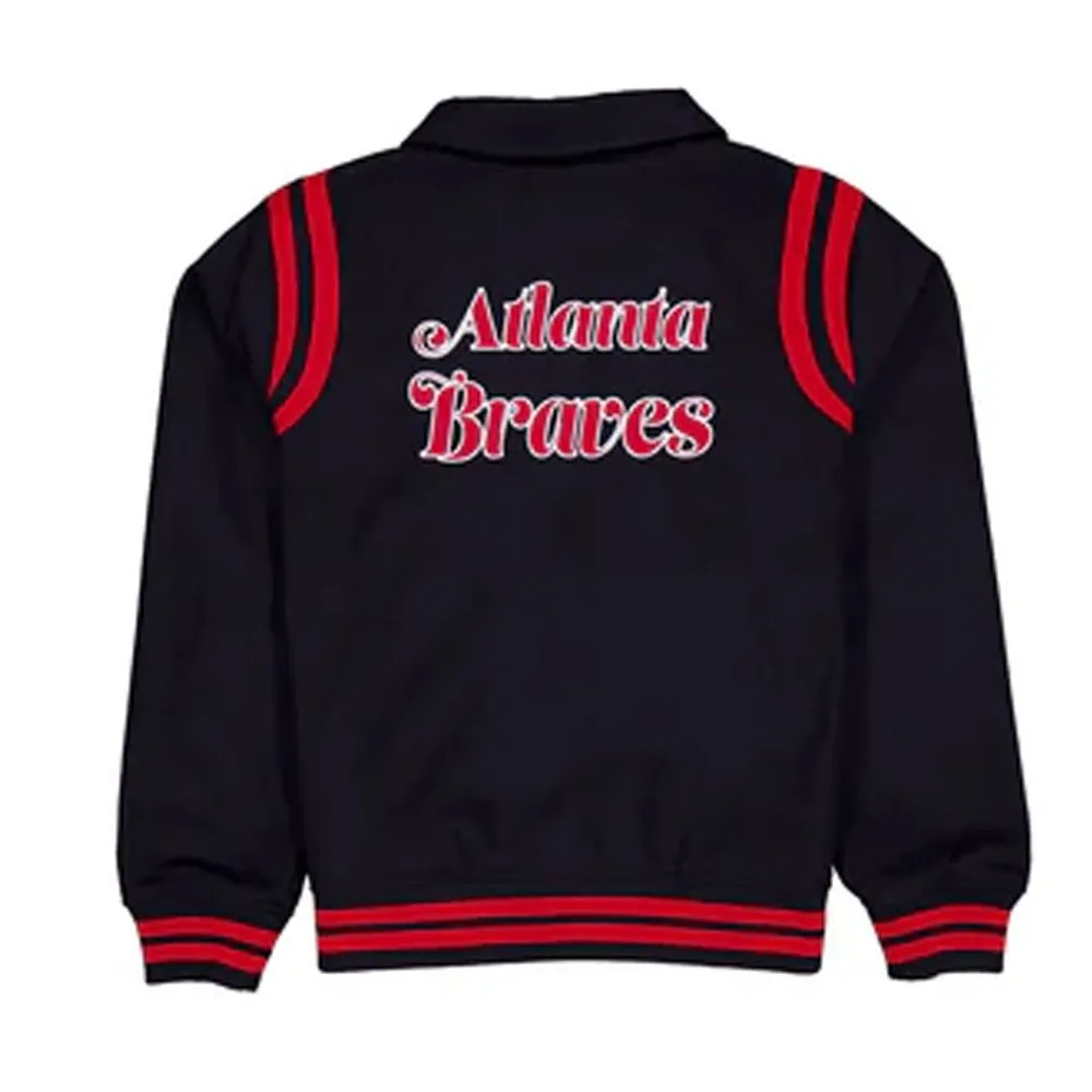 Atlanta Braves Sport Night Teddy Varsity Jacket - Image 2