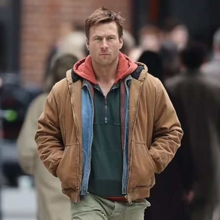 The Running Man Glen Powell Bomber Jacket
