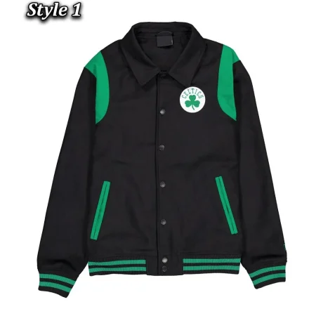 Boston Celtics Sport Night Teddy Varsity Jacket