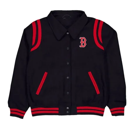 Boston Red Sox Sport Night Teddy Varsity Jacket
