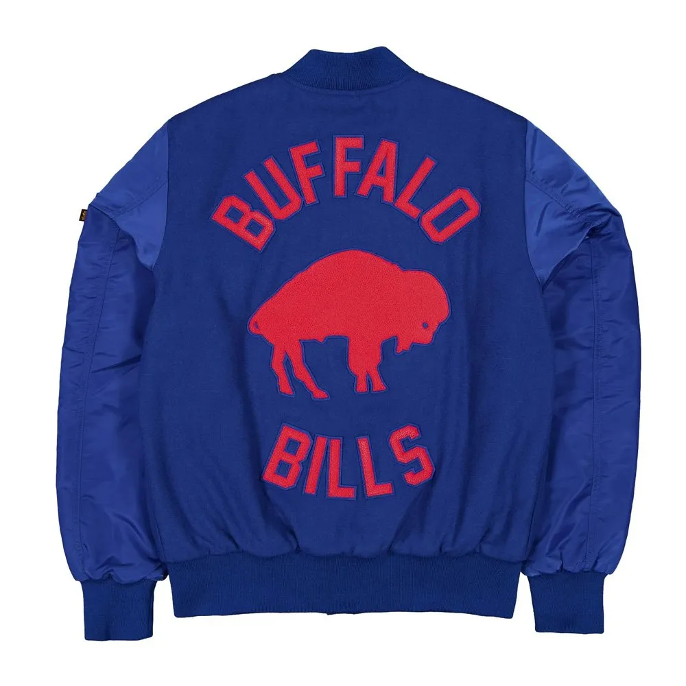 Buffalo Bills MA-1 Historic Varsity Jacket - Image 2