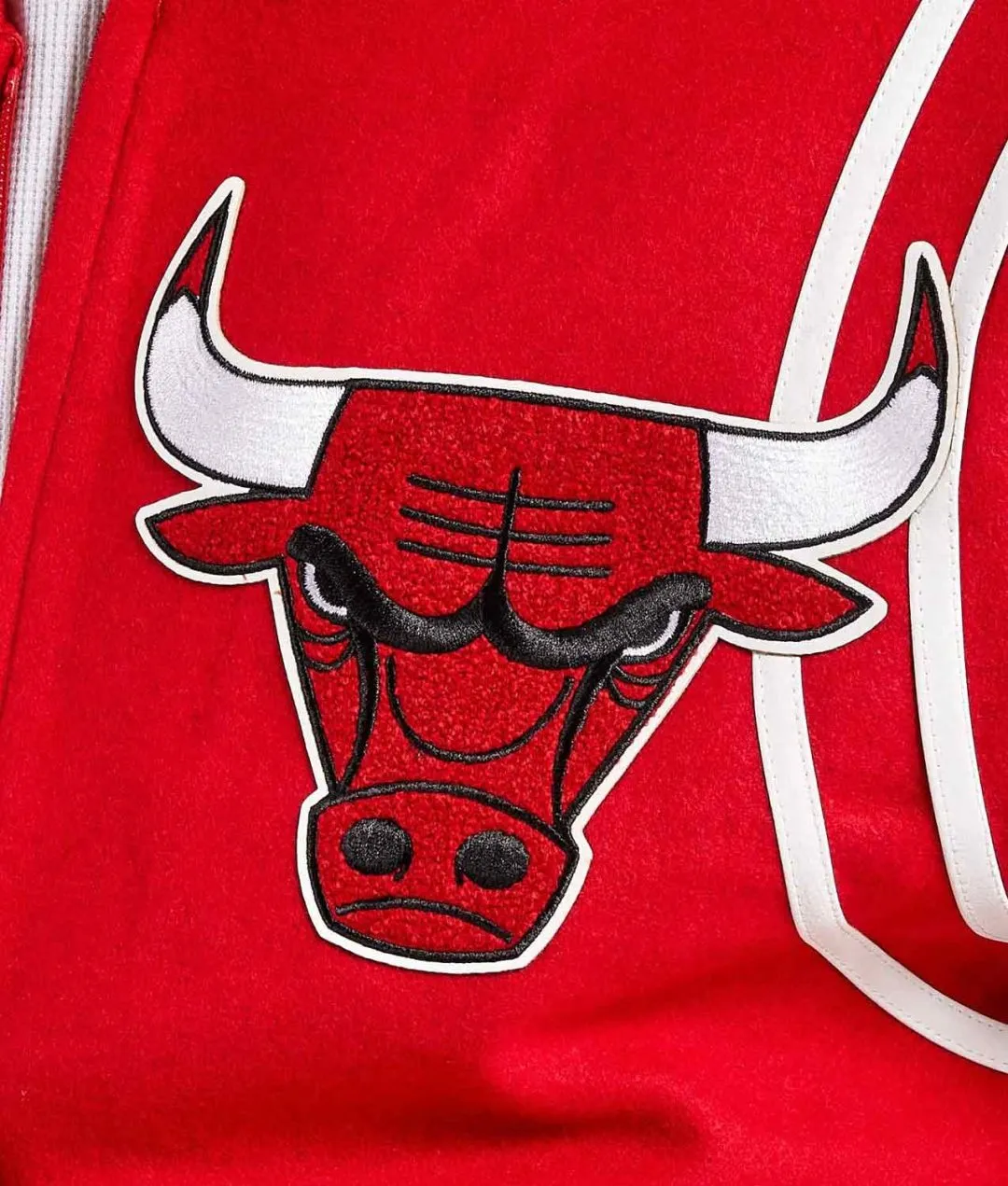 Chicago Bulls 6X Champs Red Varsity Wool Jacket - Image 3