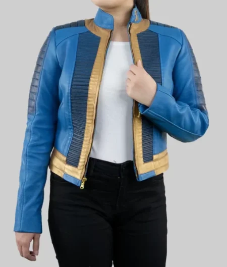 Fallout 2024 Ella Purnell Blue Jacket 2