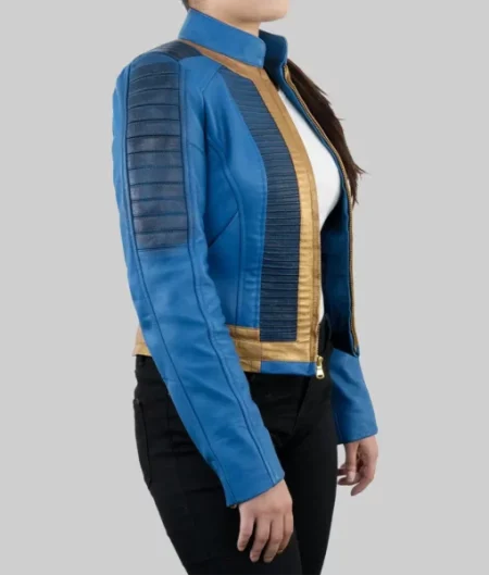 Fallout 2024 Ella Purnell Blue Jacket 4