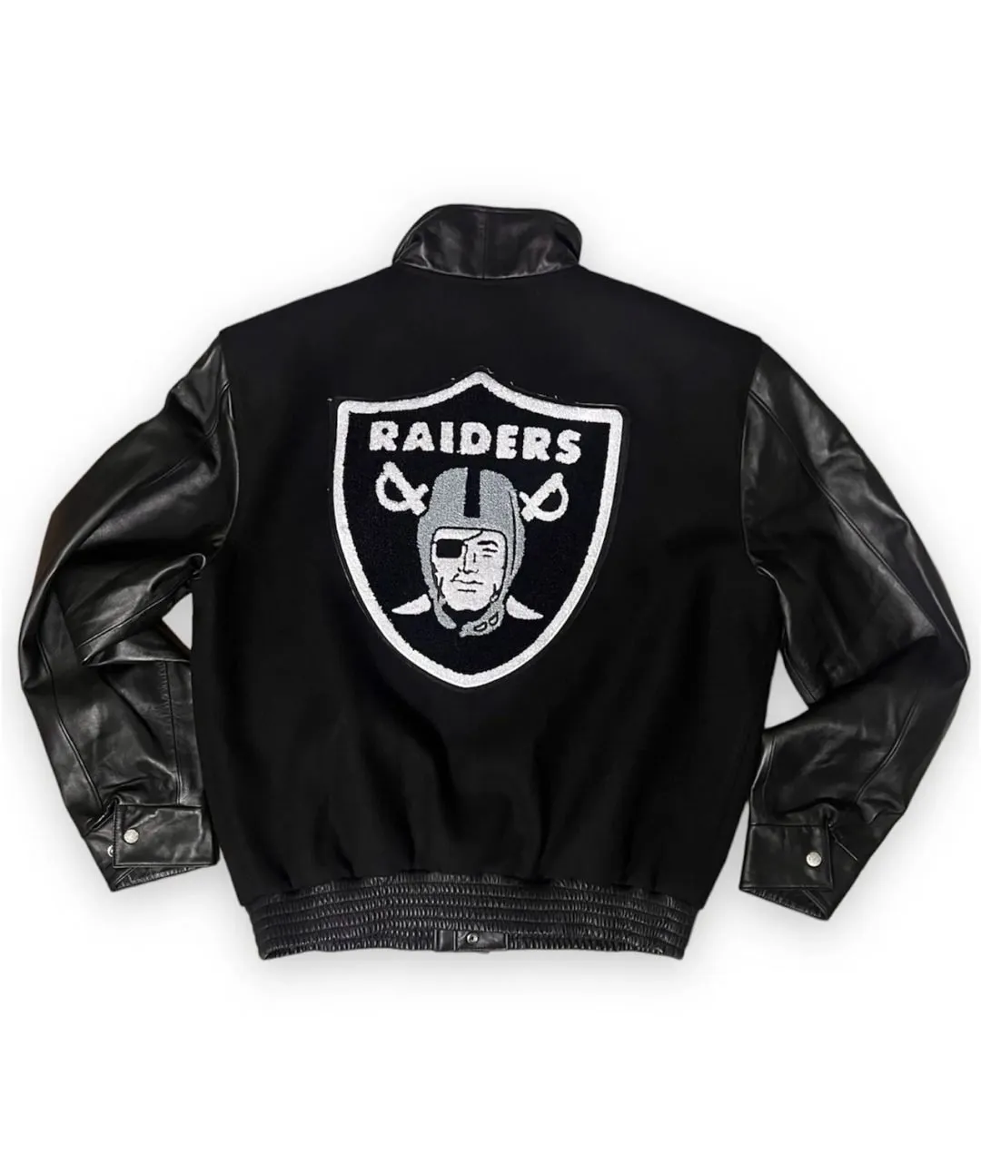 Las Vegas Raiders Varsity Wool & Leather Jacket - Image 2