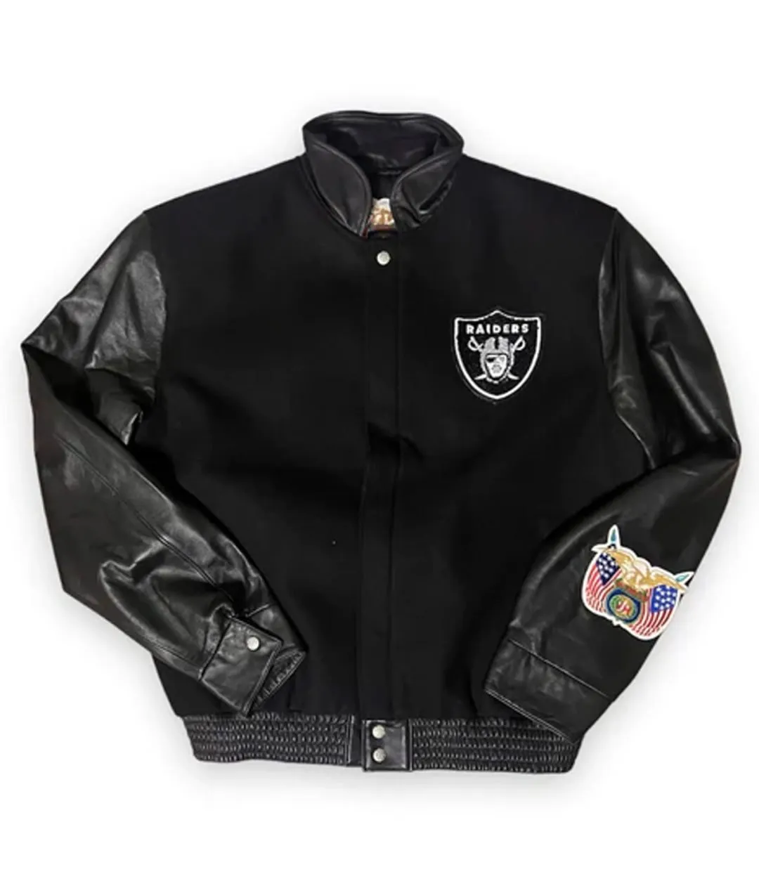 Las Vegas Raiders Varsity Wool & Leather Jacket