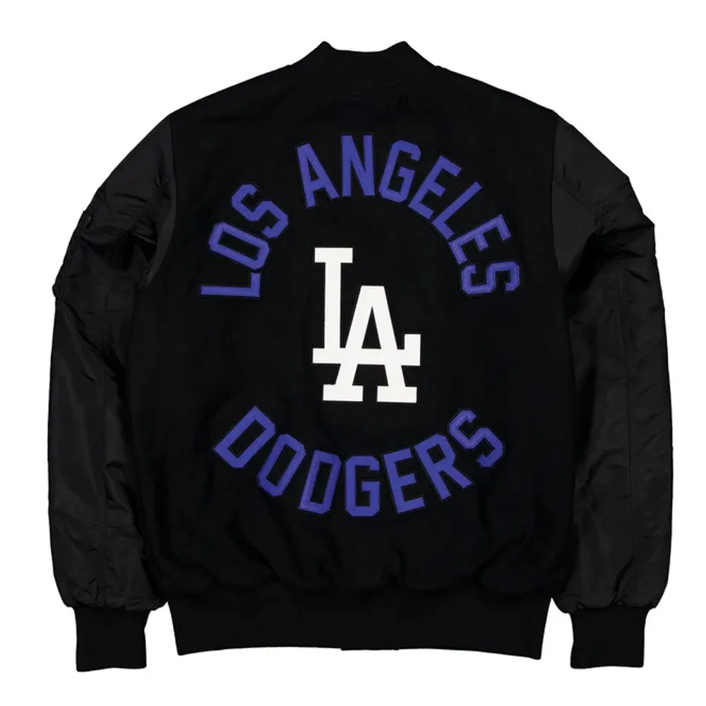 Los Angeles Dodgers MA-1 Historic Varsity Jacket - Image 2