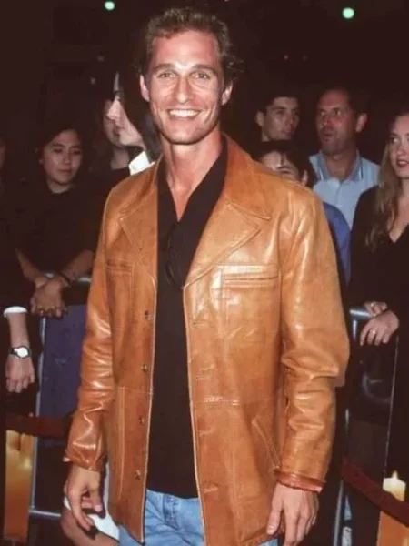 Matthew McConaughey Leather Coat 3
