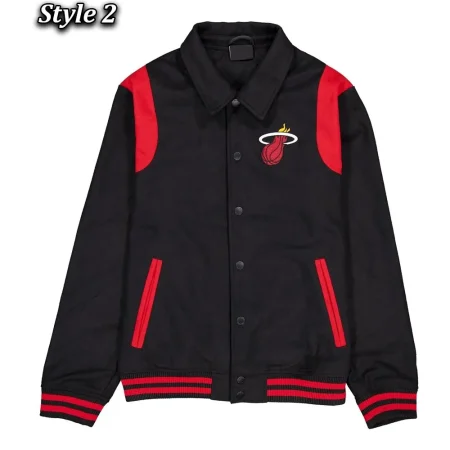 Miami Heat Sport Night Teddy Varsity Jacket