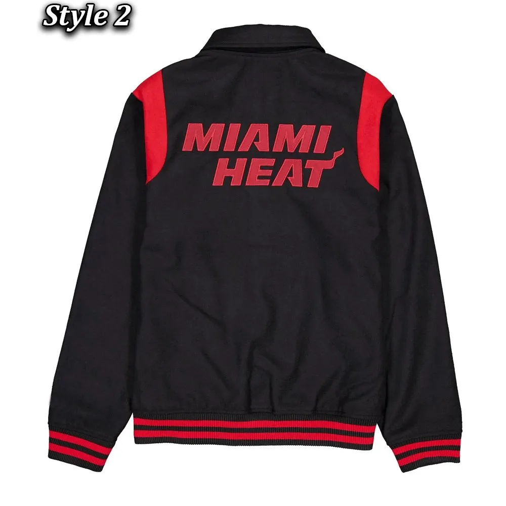 Miami Heat Sport Night Teddy Varsity Jacket - Image 2