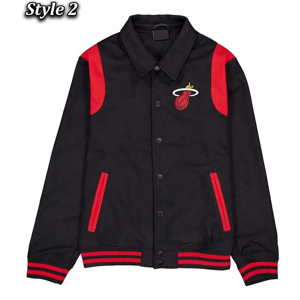 Miami Heat Sport Night Teddy Varsity Jacket