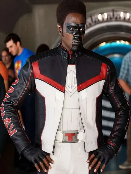 Mister Terrific Superman 2025 Leather Jacket 2