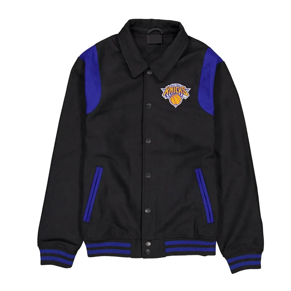 New York Knicks Sport Night Teddy Varsity Jacket