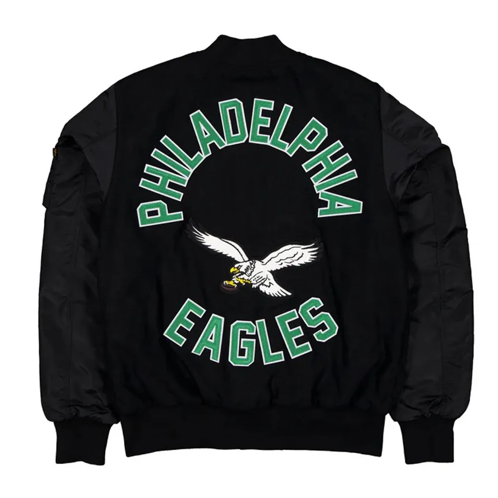 Philadelphia Eagles MA-1 Historic Varsity Jacket - Image 2