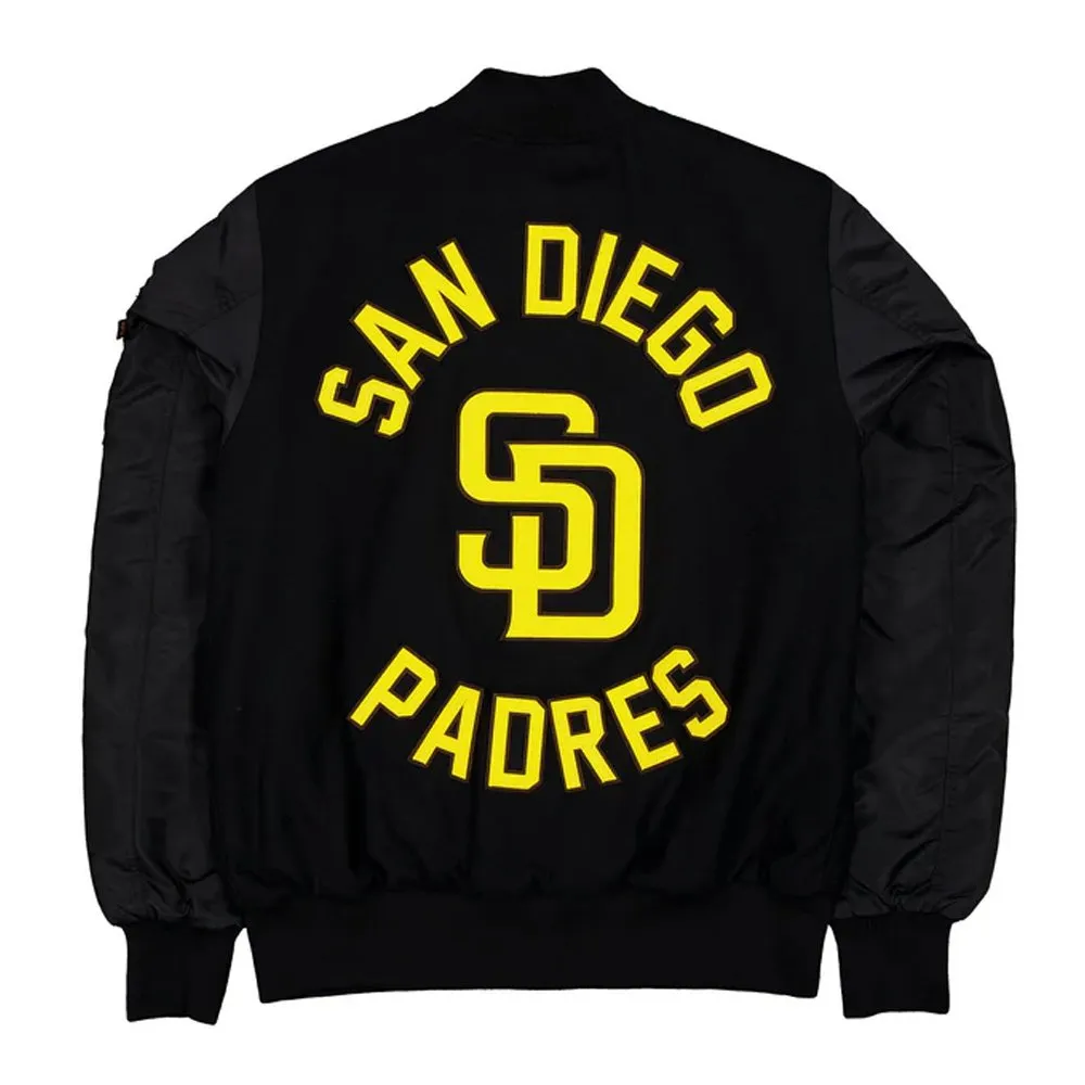 San Diego Padres MA-1 Historic Varsity Jacket - Image 2
