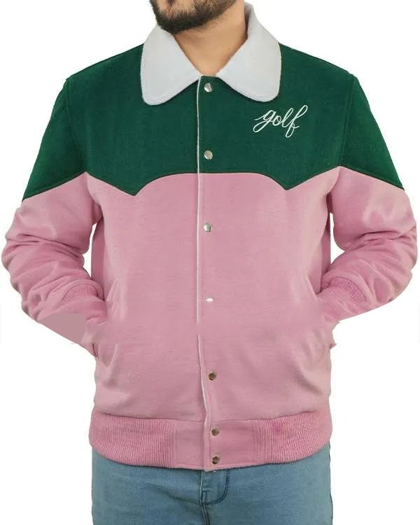 Tyler The Creator Green Pink Golf Cowboy Jacket 1
