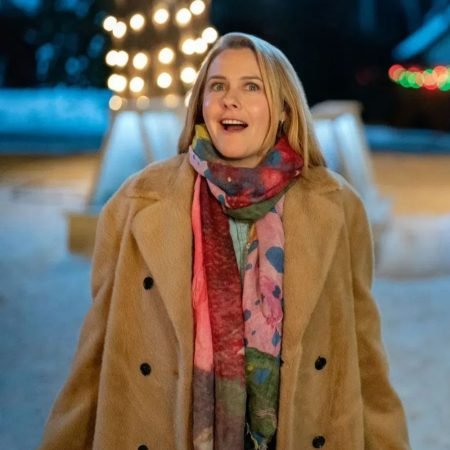 Alicia Silverstone Trench Shearling Coat