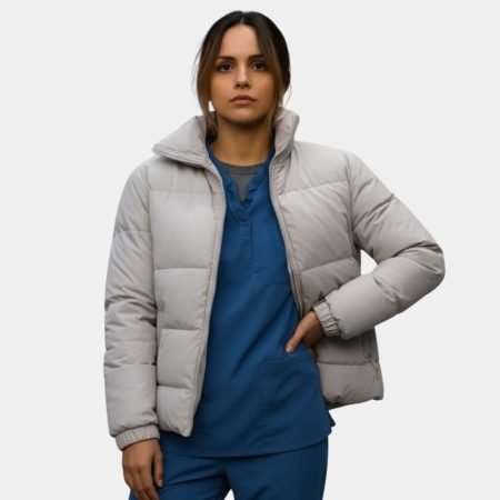 Code 3 Aimee Carrero White Puffer Jacket