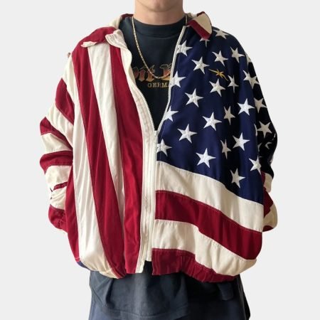 Christy Sydney Sweeney American Flag Jacket