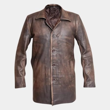 Jensen Ackles Brown Leather Jacket