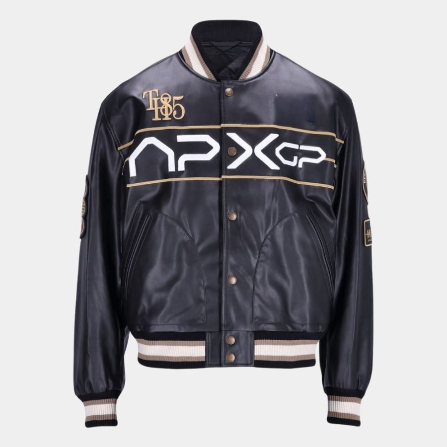 APXgp Racing Varsity Leather Jacket