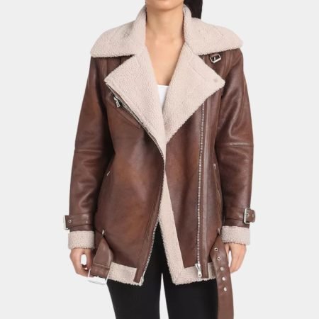 Josslyn Jacks Tan Leather Jacket