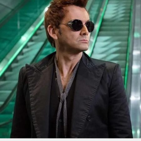 Crowley Black Cotton Blazer