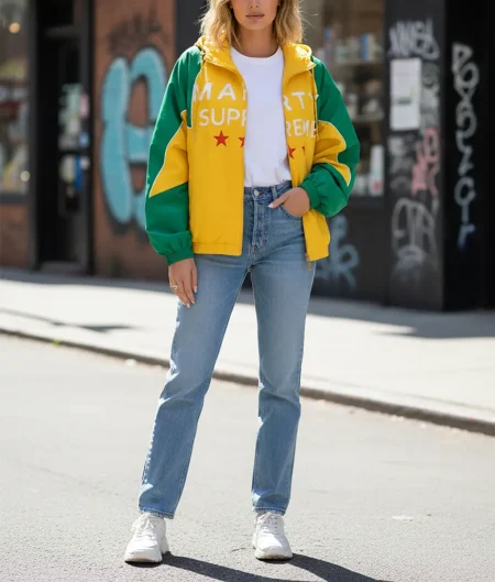 Hailey Bieber Marty Supreme Jacket