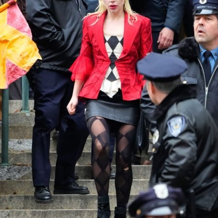 Harley Quinn Red Satin Blazer