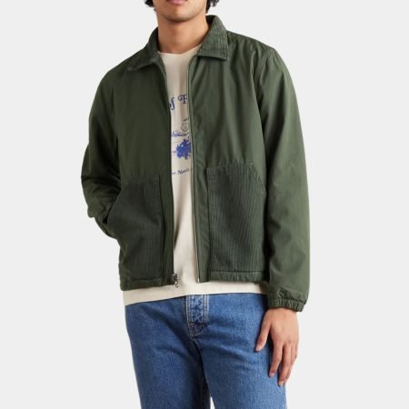 Diego Luna Green Cotton Jacket