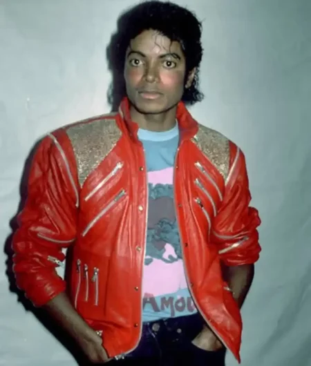 Michael 2026 Jaafar Jackson Red Leather Jacket
