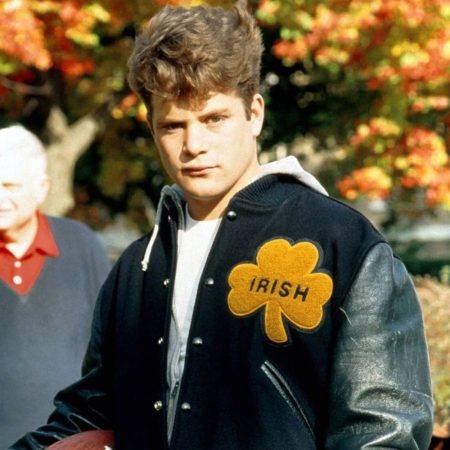 Notre Dame Rudy Irish Black Varsity Jacket