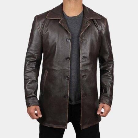 Kessler Distressed Brown Jacket