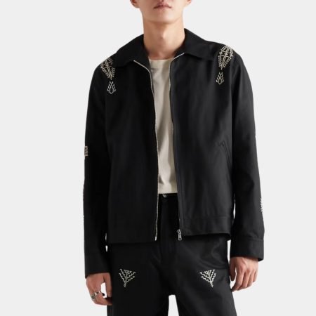 Hayes Black Cotton Jacket