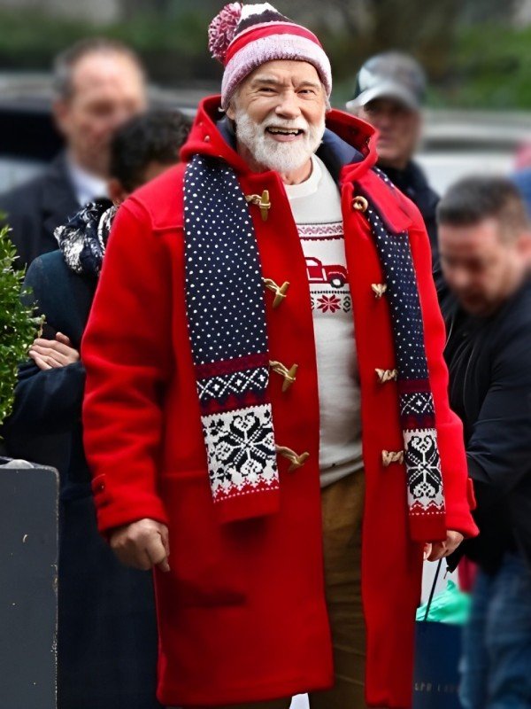 The Man With The Bag 2025 Arnold Red Coat - Image 2