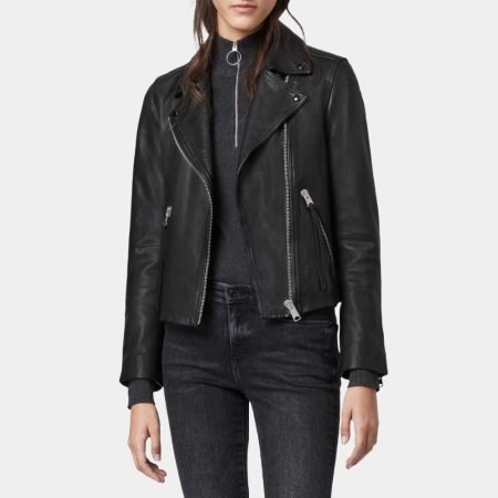 Giah Leather Biker Jacket