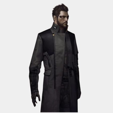 Adam Jensen Black Cotton Coat