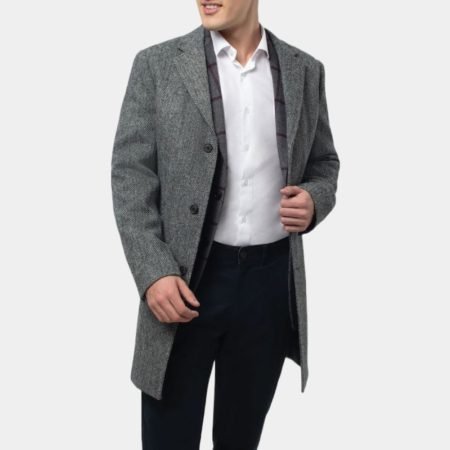 Luther Grey Wool Overcoat