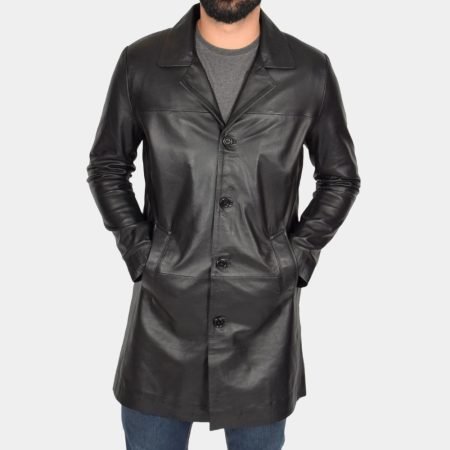 Kurt Cobain Leather Coat