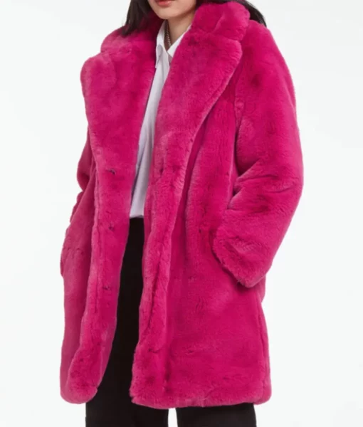 Taylor Swift Pink Fur Coat - Image 2