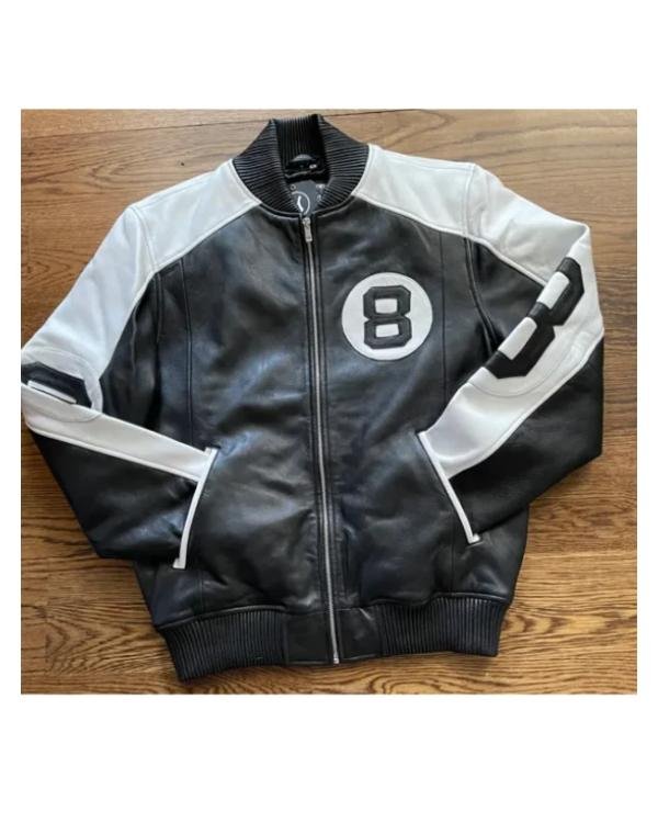 The 8 Ball Leather Bomber Jacket