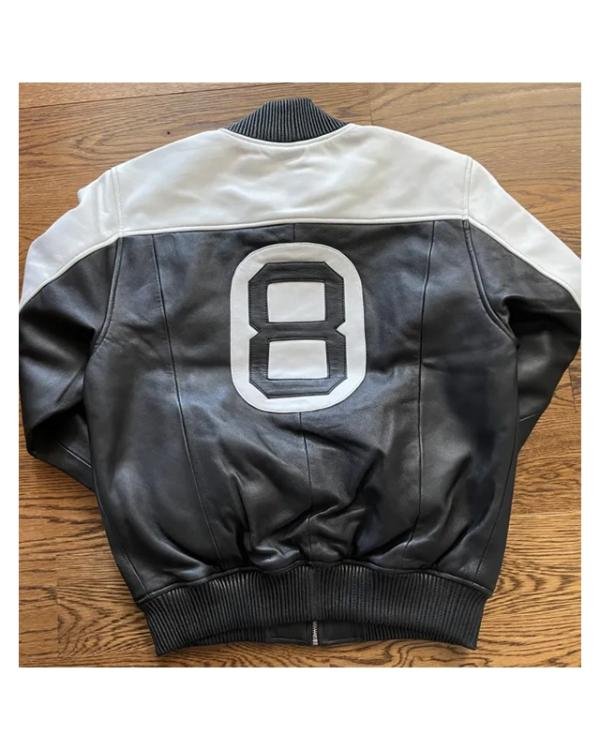 The 8 Ball Leather Bomber Jacket - Image 2