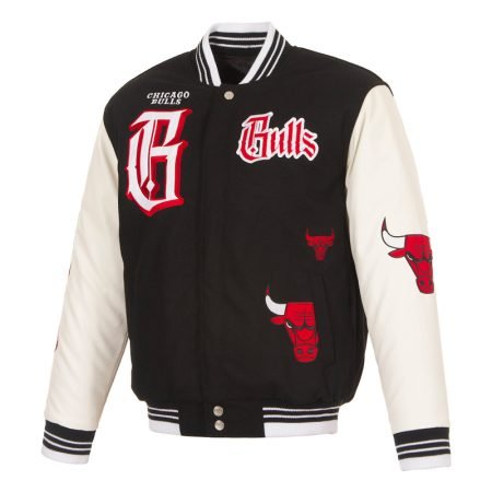 Gothic Chicago Bulls Varsity Jacket