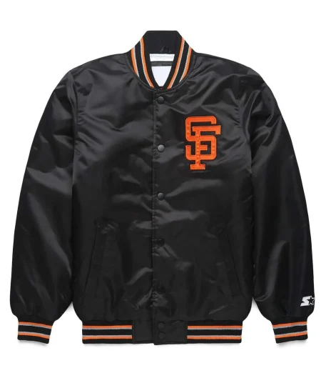 San Francisco Giants Classic Black Satin Jacket