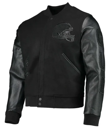 Cleveland Browns Black Letterman Jacket