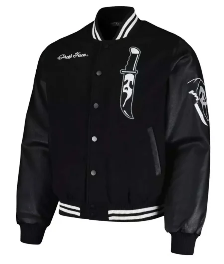 Ghostface Scream Horror Scary Slasher Varsity Jacket