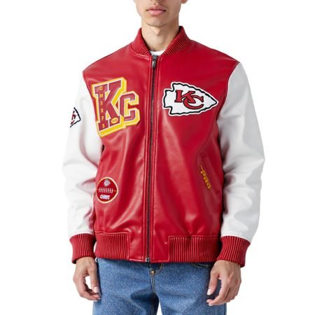 Kansas City Chiefs Best of Varsity Leather Jacket